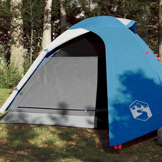 vidaXL telt for camping 3 personer blå vanntett