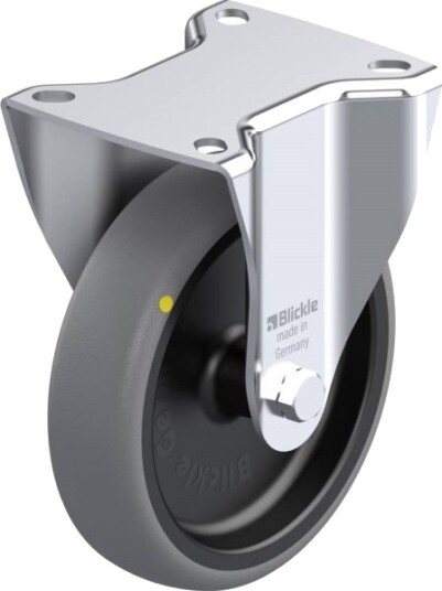 Blickle 613083 B-Tpa 127G-Els Faste Hjul - Hjuldiameter 125 Mm - Bæreevne Maks. 80 Kg - 1 Stk