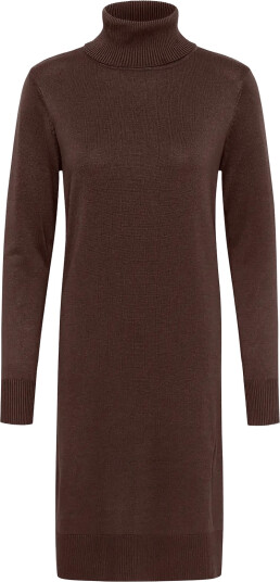 Saint Tropez Milasz Roll Neck Long Dress Brown L Saint Tropez Milasz Roll Neck Long Dress Brown L
