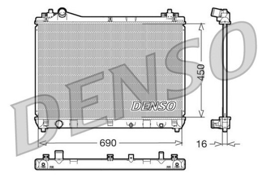 Radiator DENSO DRM47011 Radiator DENSO DRM47011