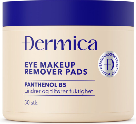 Dermica Eye Makeup Remover Pads øyesminkefjerner 50 stk