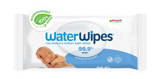Waterwipes Våtservietter Baby Plastfri Og Duftfri 60stk