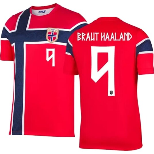 Norges herrelandslag i fotball hjemmedrakt for voksne til VM 2026 26-27 Haaland
