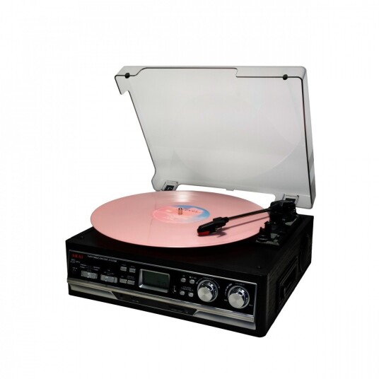 Akai ATT-15SE Platespiller med FM-radio, Bluetooth og USB-A - Svart Akai ATT-15SE Platespiller med FM-radio, Bluetooth og USB-A - Svart