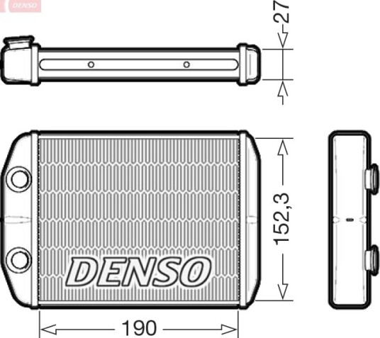 DENSO DRR09003 Varmeapparat register
