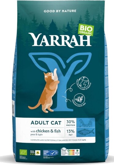 Yarrah Organic Med Økologisk Kylling & Fisk 2 X 10 kg