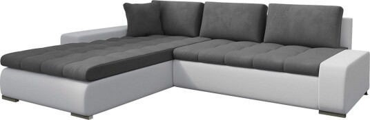 Cerys Sovesofa med Divan Vendbar Hvit/Grå