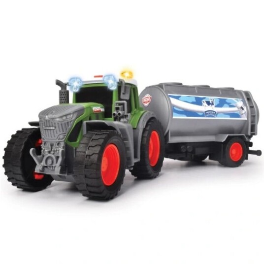 Dickie Toys Lekebil 26cm - Fendt Traktor m/ melketank Dickie Toys Lekebil 26cm - Fendt Traktor m/ melketank