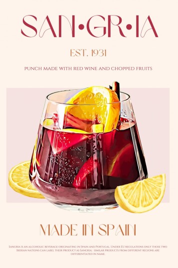 Plakat Sangria Art Deco Plakat Sangria Art Deco