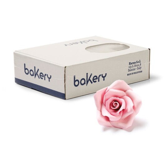 Decora Spiselig Kakepynt Store Roser Rosa Pk/24