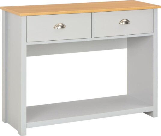 vidaXL Konsollbord grå 97x35x76 cm