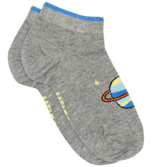 Melton Sokker Planeten Sneaker Light Grey Melange Melton 23/26 Sokker Grå 23 26