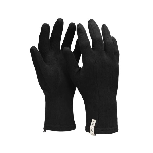 Aclima HotWool Liner Gloves Jet Black (#101010) Dame M/8