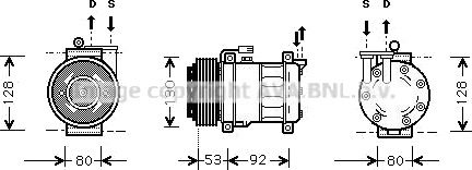 AC kompressor PRASCO ALAK009