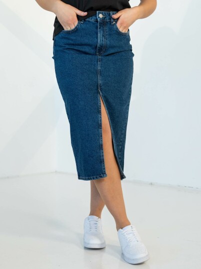 Only Bianca Midi Skirt Denim Denim L