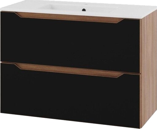 Linn Bad Emma underskap 80x35 cm eik/sort