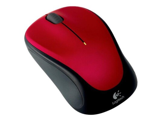 Logitech M235 Trådløs Optisk Mus 2.4 GHz Rød - Ambidekstriøs for Kontor Logitech M235 Trådløs Optisk Mus 2.4 GHz Rød - Ambidekstriøs for Kontor