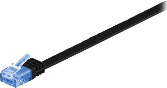 Goobay - Koblingskabel - Rj-45 (Hann) Til Rj-45 (Hann) - 10 M - Utp - Cat 6A - Formstøpt, Flat - Svart Goobay - Koblingskabel - Rj-45 (Hann) Til Rj-45 (Hann) - 10 M - Utp - Cat 6A - Formstøpt, Flat - Svart