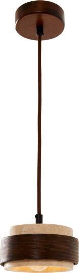 Loloura pendellampe - Beige Valnøtt