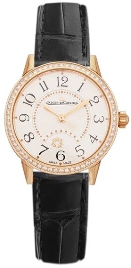 Jaeger LeCoultre Dameklokke 3462430 Rendez Vous Sølvfarget/Lær Ø29