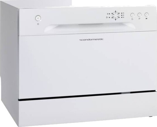 Scandomestic SFO 2203 W Benkoppvaskmaskin 6 Kuverter Hvit 49 dB