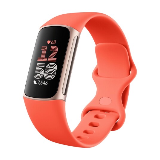 Fitbit Charge 6 Korall/Champagne gull aluminium Fitbit Charge 6 Korall/Champagne gull aluminium