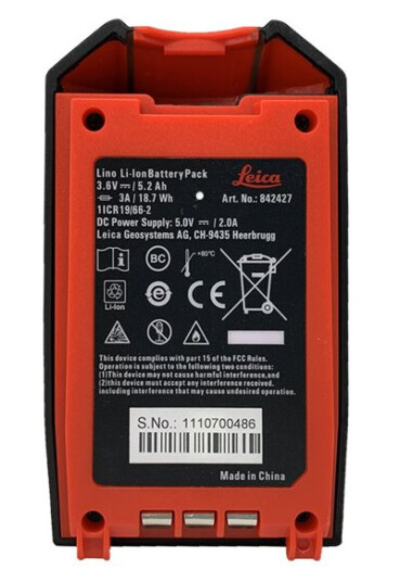 LEICA LINO BATTERI LI-ION