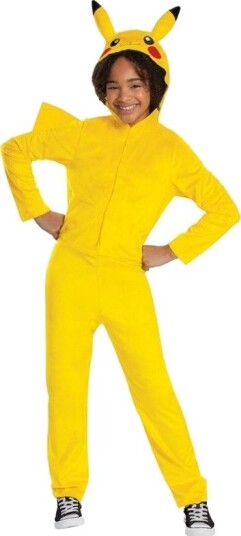 Pokémon Pokemon Pikachu Kostyme Heldrakt Med Hette 4–6 År 116cm