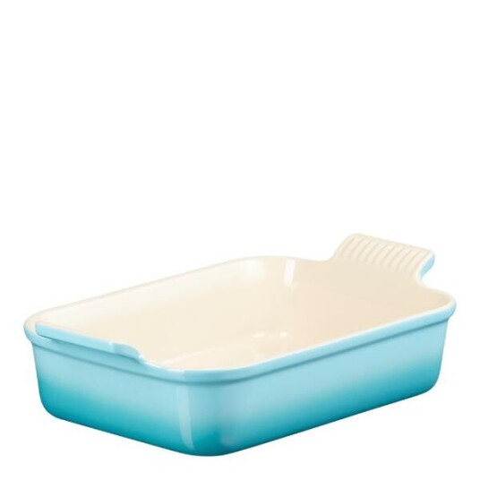 Le Creuset Heritage rektangulær ildfast form 26x19 cm caribbean Le Creuset Heritage rektangulær ildfast form 26x19 cm caribbean