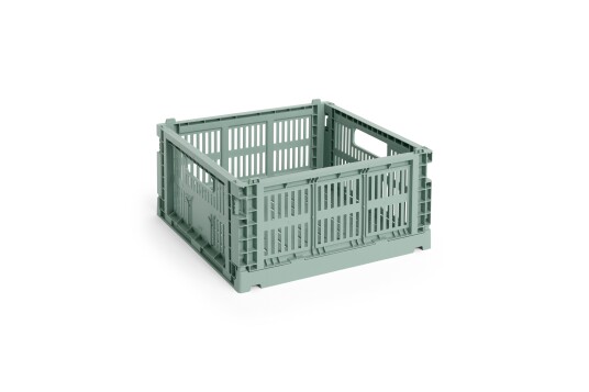 Hay Colour Crate Medium Square Oppbevaring Sage Green Hay Colour Crate Medium Square Oppbevaring Sage Green