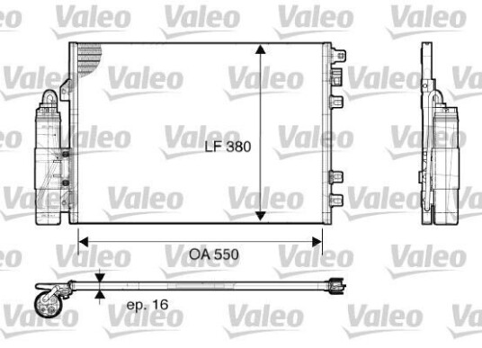 Kondensator VALEO 817661 Kondensator VALEO 817661