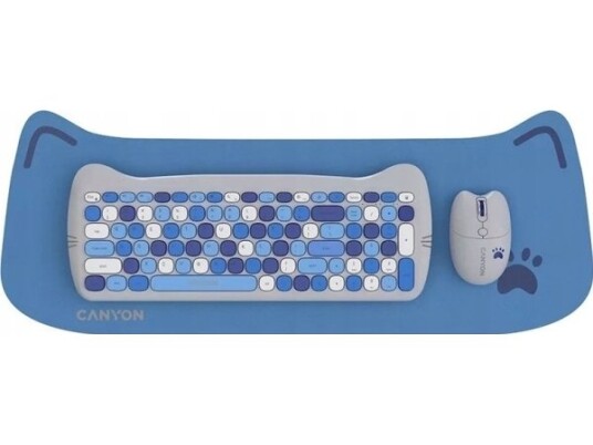 Canyon Tastatur + Mus HSET W6 Med Pute CNS HSETW6BL