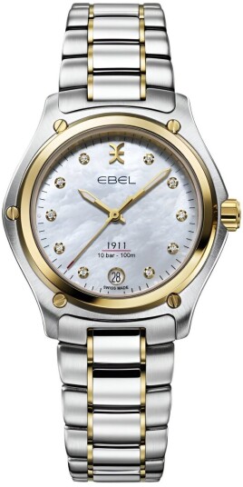 Ebel 1911 Dameklokke 1216580 Hvit/18 karat gult gull Ø34 mm Ebel 1911 Dameklokke 1216580 Hvit/18 karat gult gull Ø34 mm