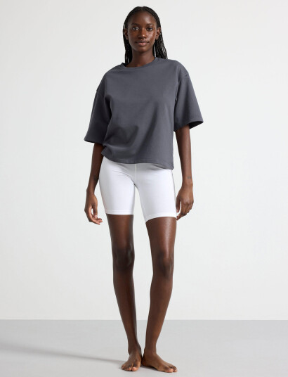 Lindex Leggings Sally Short - White - S Lindex Leggings Sally Short - White - S