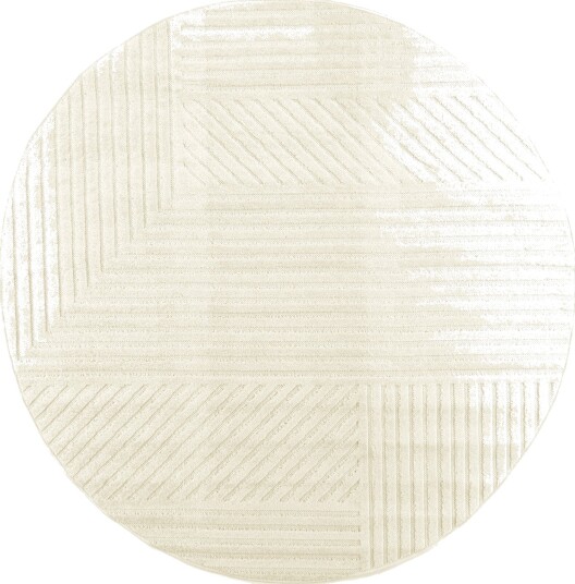 Runde tepper Avalon cream Størrelse: Ø 160 cm
