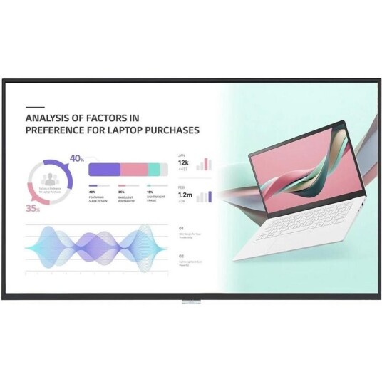LG 86UH5N-M 86" 4K LCD Skjerm med Innebygde Høyttalere og Wi-Fi LG 86UH5N-M 86" 4K LCD Skjerm med Innebygde Høyttalere og Wi-Fi