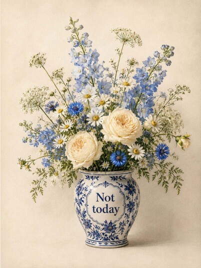 Plakat   Blomstervase Ikke I Dag