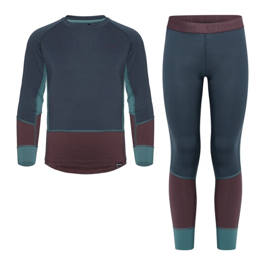 Urberg Juniors' Tree Base Layer Set Blue Nights 110/116