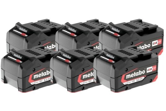 Metabo Batteripakke 18V 6 x 5,2 Ah