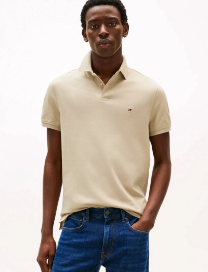 Tommy Hilfiger 1985 Regular Polo   Beige   L