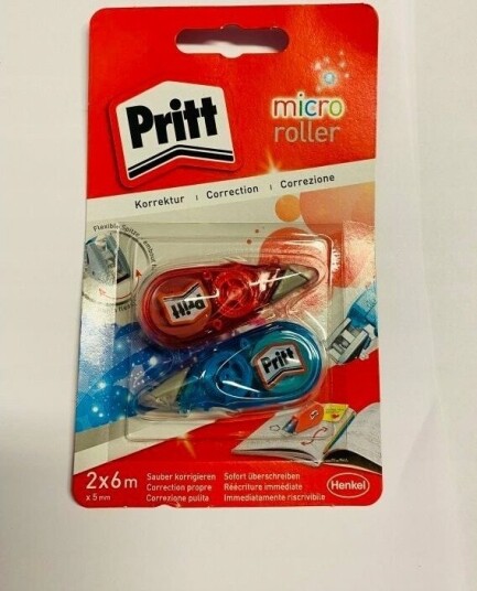 Pritt Korrekturtape Micro Bredde 5 Mm, Lengde 6 M, 2 Stk