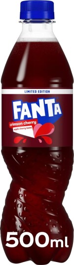 Fanta Crimson Cherry Flavour Brus med Kirsebær- og Eplesmak 500 ml SALG! ALT 30-70% 645056