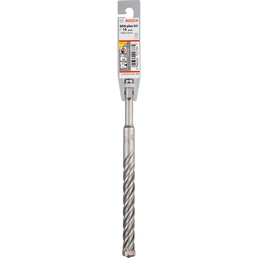 Bosch SDS-plus-5X Hammerbor 16 mm for Betong og Murverk - 210 mm Lengde Bosch SDS-plus-5X Hammerbor 16 mm for Betong og Murverk - 210 mm Lengde