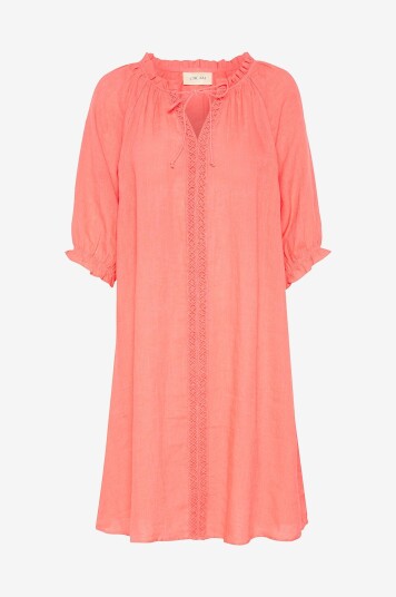 Cream - Kjole i lin crBellis Lace Dress - Rosa Cream - Kjole i lin crBellis Lace Dress - Rosa