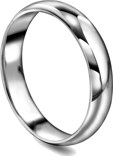 Moments By Pan Jewelry Giftering i 375 hvitt gull | 4 mm bredde