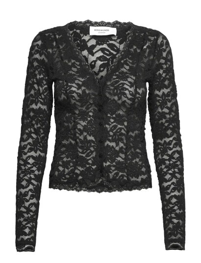 Rosemunde Rwdelicia Lace Ls Cardigan Black M