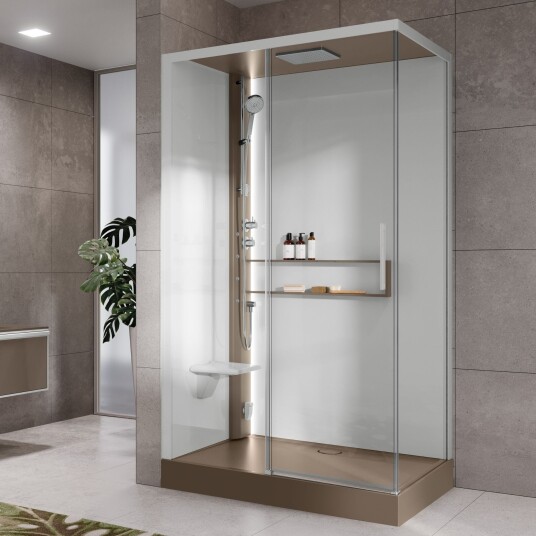 Novellini Glax 2 2.0 2P Steamkabinett 120x80 cm, venstre, Corda