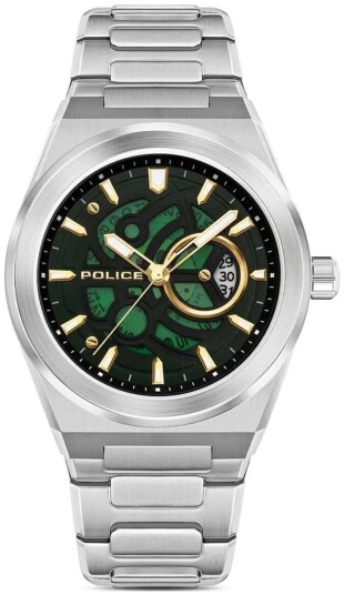 Police Herreklokke PEWJH2228009 Ofset Sort/Stål Ø45 mm