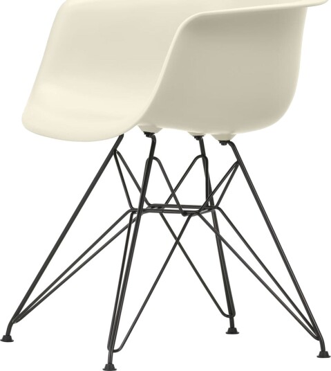 Vitra Eames Plastic RE DAR Spisestol Pebble/ Sort Vitra Eames Plastic RE DAR Spisestol Pebble/ Sort