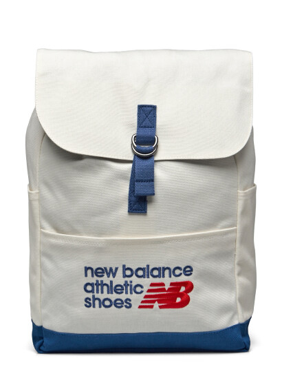 New Balance Canvas Backpack - White - ONE SIZE New Balance Canvas Backpack - White - ONE SIZE